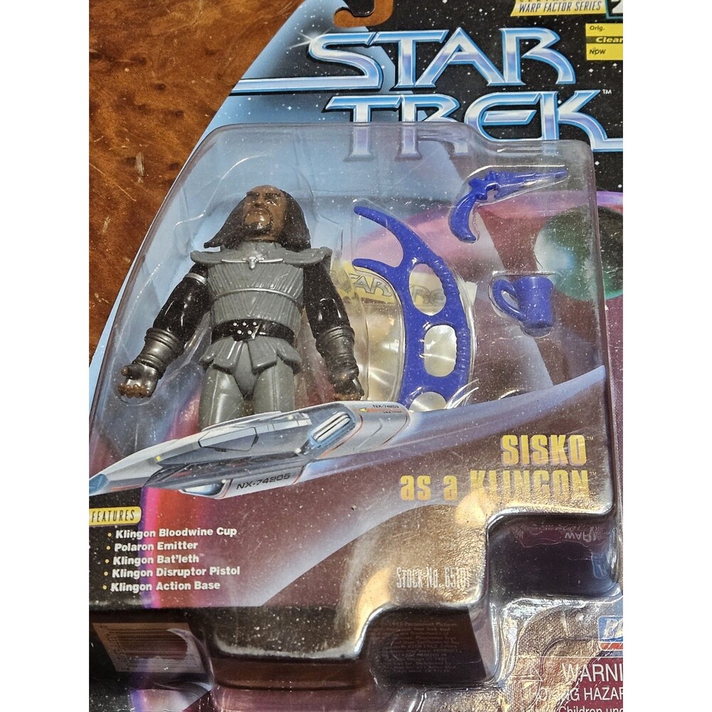 Playmates Star Trek Warp Factor Series 2 Sisko As A Klingon Action Figure NIP